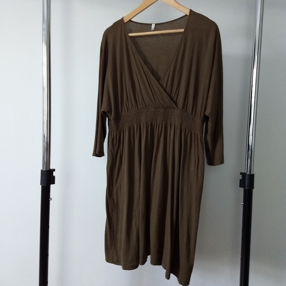 MUJI cotton wrap dress